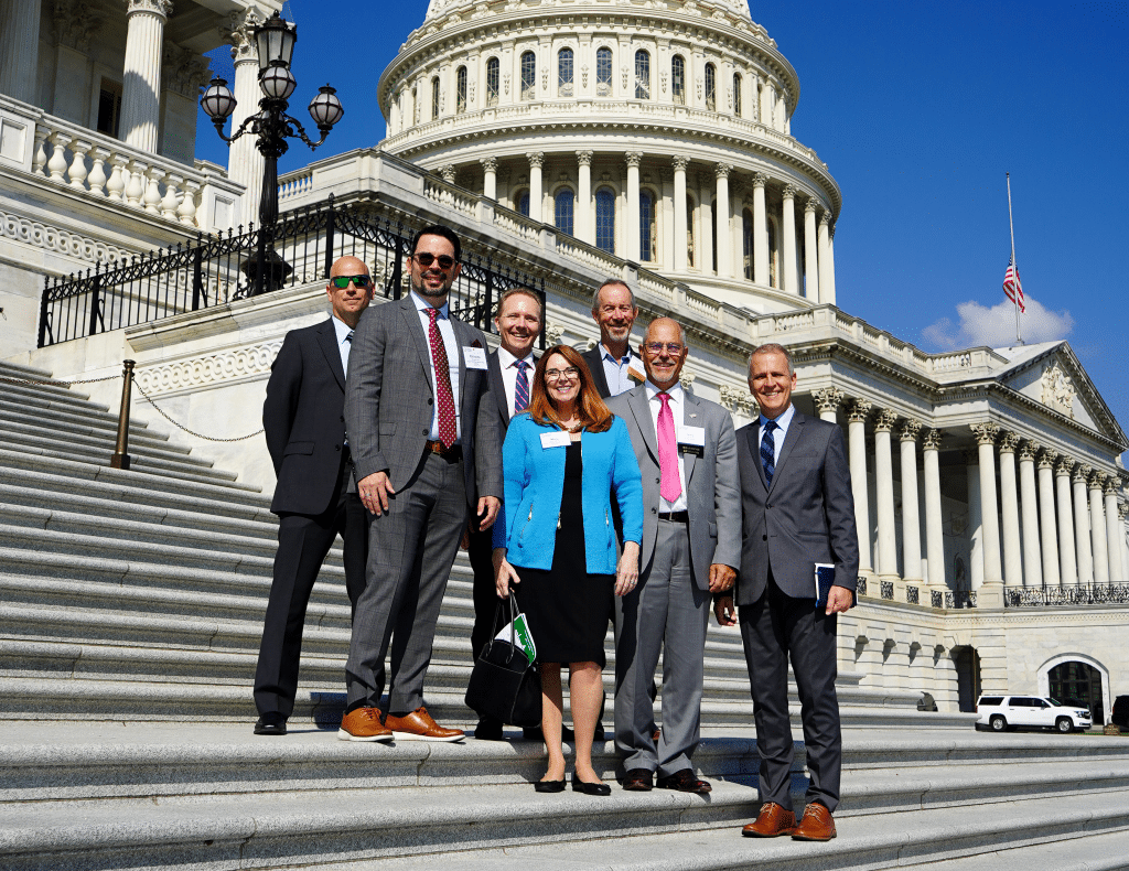 TFI members on the capital steps